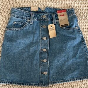 NWT Levi's Blue Denim Skirt